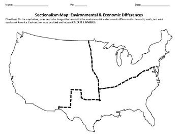 Civil War Sectionalism Map - bmp-hit