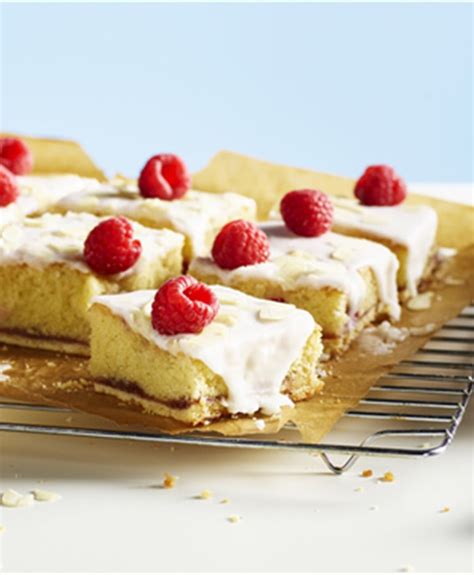 Raspberry Bakewell Traybake Recipe Dr Oetker