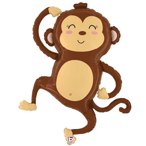 41″ Jungle Monkey Foil Balloon Sprinkie Parties