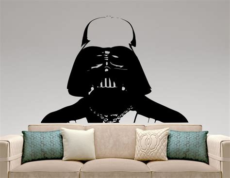 Darth Vader Wall Decal Star Wars Vinyl Sticker Movie Film Art Etsy