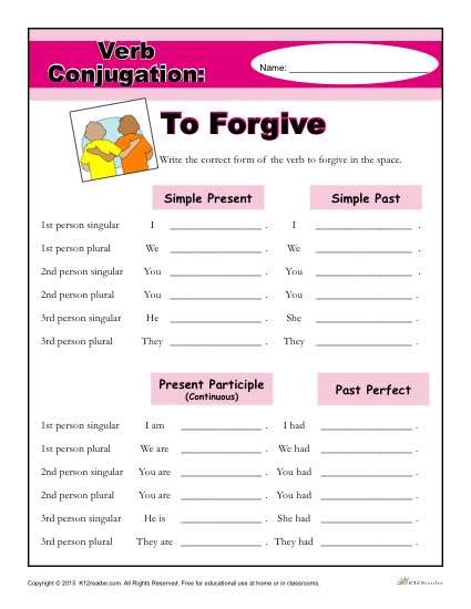 Printable Forgiveness Worksheets For Adults