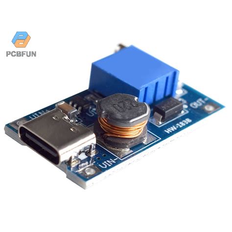 Pcbfun 2a Step Up Board Mt3608 2v 24v Input Dc Boost Converter Module