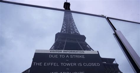 Strike at the Eiffel Tower closes most popular monument to visitors