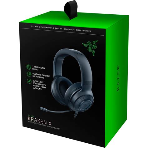 Razer Kraken X 7.1 Surround Sound Gaming Headset - Black | RZ04 ...