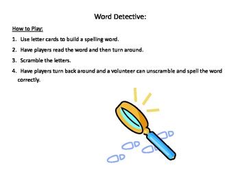 Word Study Games by Chrissy Youel | Teachers Pay Teachers