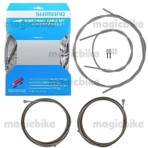 Gray Shimano Dura Ace Bc Road Polymer Brake Cable Set Nib Ebay