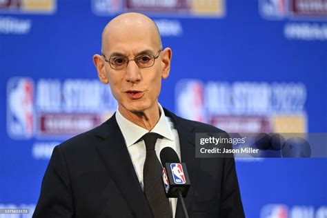 Nba Commissioner Adam Silver Speaks To The Media During A Press News