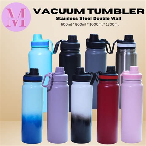 800ML 1000ML Double Wall Hot Cold Large Capacity Insulated Vacuum Tumbler Portable Water