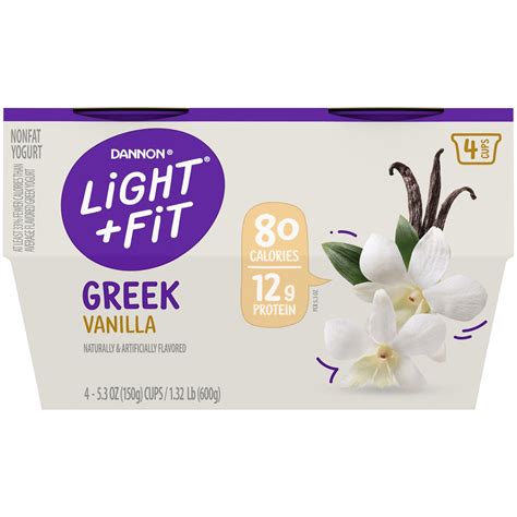 Light And Fit Greek Vanilla Yogurt Nutrition Facts | Shelly Lighting