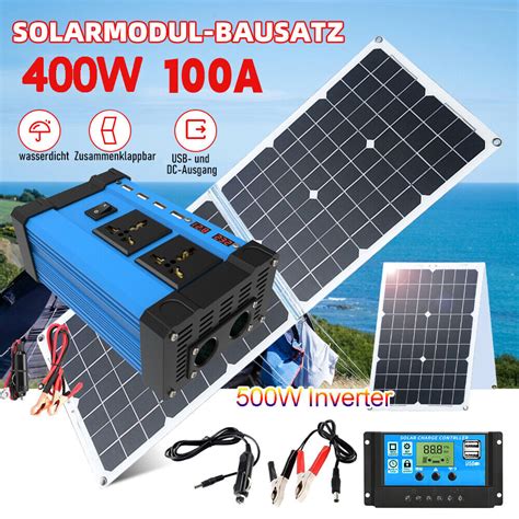 Solarpanel W Solaranlage Komplettpaket Photovoltaik Balkonkraftwerk