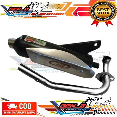 Jual Knalpot Standar Racing Copy CLD ALL Matic Beat Karbu Deluxe Vario