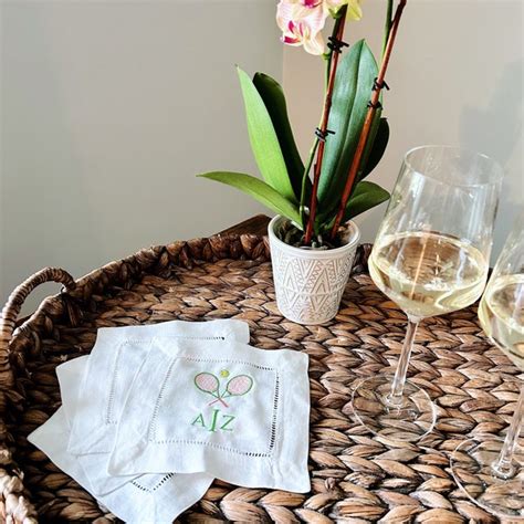 Tennis Cocktail Napkins Etsy