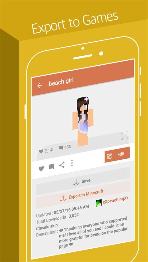 Skinseed Skin Creator And Skins Editor For Minecraft Amazon Es Appstore Para Android