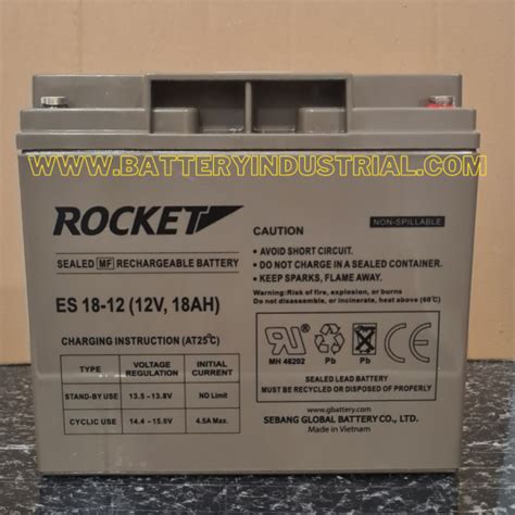 BATTERY VRLA ROCKET ES1812 12V 18AH DISTRIBUTOR ROCKET