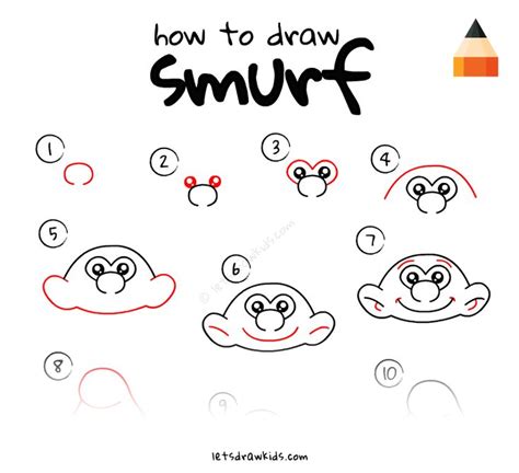 How To Draw Smurf | Smurfs drawing, Drawing tutorials for kids, Easy ...