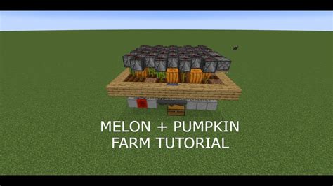 Minecraft Melon Pumpkin Farm Tutorial Youtube