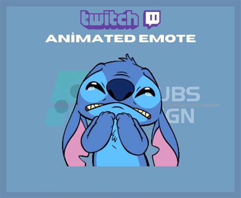 Animated Twitch Emote Stitch Cry Emote Stitch Sad Emote Cute Emote