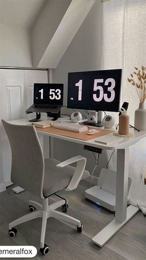 work from home desk setup | Home desk, Home office setup, Home office ...