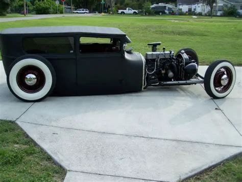 1927 Ford Model T Tudor Sedan Rat Rod Hot Rod Street Rod Chopped Top Custom Classic Ford Model