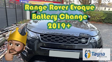 How To Change 12V Battery In Evoque 2019 L551 YouTube