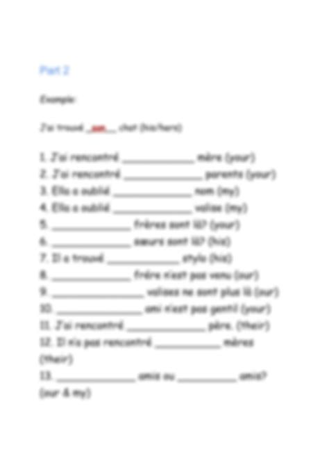 SOLUTION 2 French Possessive Adjectives Article Author Jolifrench