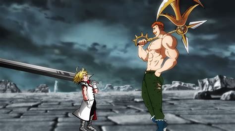 Escanor Todas Suas Batalhas Nanatsu No Taizai Youtube