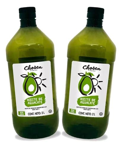 Aceite De Aguacate Puro Chosen Foods 2 L 2 Pack Meses sin interés