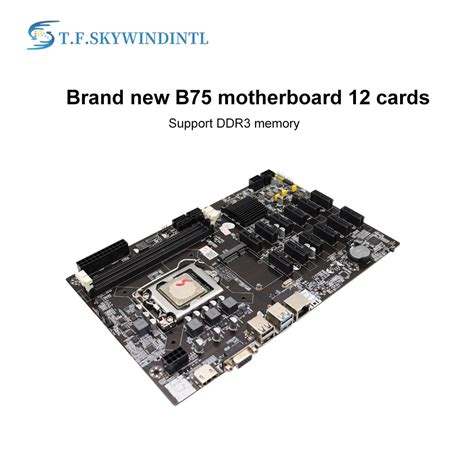 B75 12 Pcie Eth Mining Motherboard Cpu Lga1155 Msata Usb3 0 Sata3 0