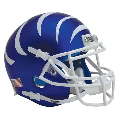 Memphis Tigers Schutt Blue Matte Tiger Stripes Mini Football Helmet ...