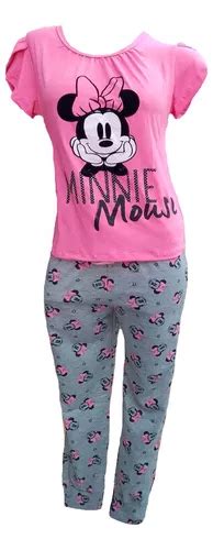 Pijama Mujer Minnie Mouse Disney Original Pantalon Blusa Env O Gratis