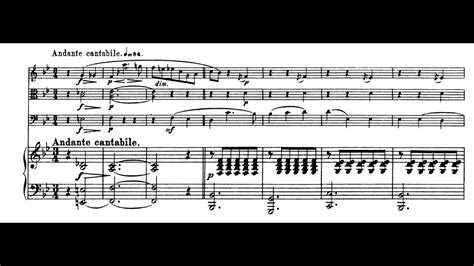 Schumann Quartetto Con Pianoforte Op Iii Andante Cantabile