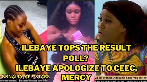 ILEBAYE TOPS THE RESULT POLL ILEBAYE APOLOGIZE TO CEEC MERCY CEEC