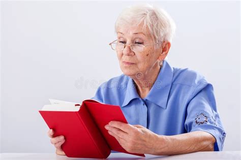 Grandma Reading Book Stock Photo Image Of Elderly Lady 36081846