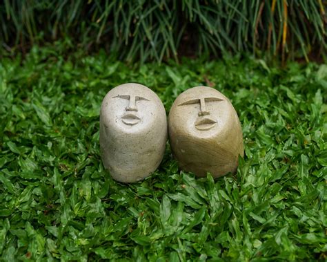 Funny Stone Stone Face Figurine Meme Funny Stone Stone - Etsy