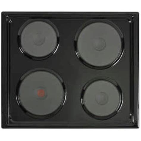 Defy Slimline 4 Solid Plate Hob No Control Panel Black Kitchen