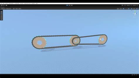 The Chain Gear Physics I Created Using Mathematics And A Line Renderer