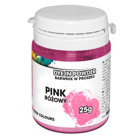 25g Barwnik RÓŻOWY spożywczy w PROSZKU WS P 036 Food Colours