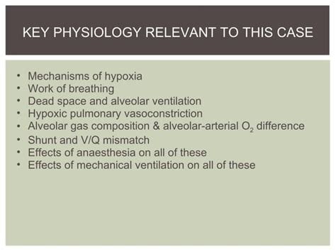 Pathophysiology Of Hypoxic Respiratory Failure Ppt