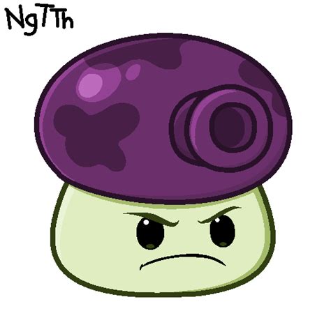 Pvz Fume-shroom by NgTTh on DeviantArt