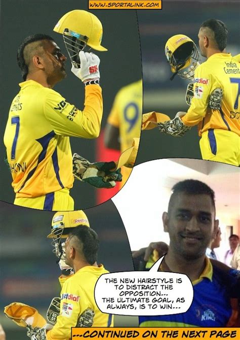 MS Dhoni talks about the secret of his New Mohawk Hairstyle