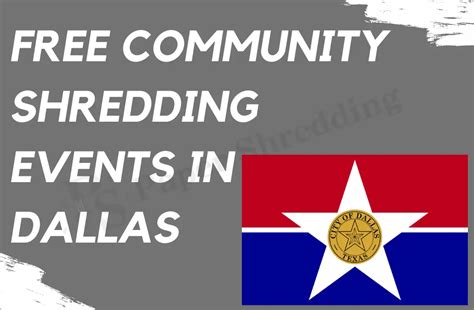 Free Community Shredding Events In Dallas 2025