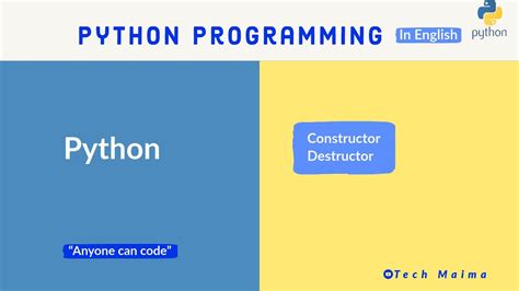 Constructor Destructors In Python Explained Python Course For