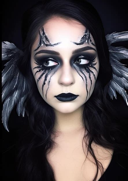 Premium AI Image | Halloween Makeup and Gothic Photoshoot