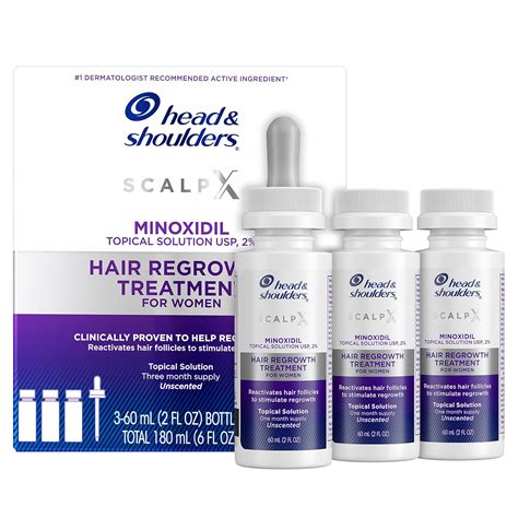 Amazon.com : Head & Shoulders Scalp X 2% Minoxidil for Women, Hair