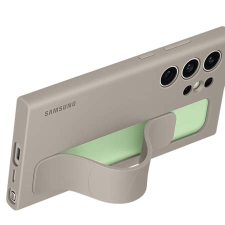 Official Samsung Taupe Standing Grip Case For Samsung Galaxy S24 Ultra