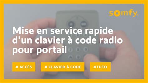 Penser à lavance argile Camion battu clavier a code somfy leroy merlin