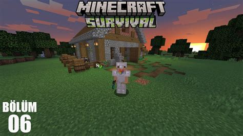 ESRARENGİZ ÇİFTLİK YAPTIK Minecraft Survival 6 YouTube