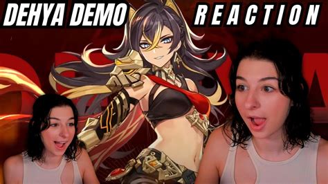 Future Dehya Main Character Demo Dehya Fiery Lioness Reaction Genshin Impact Youtube