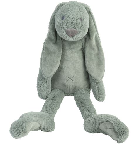 Grande Peluche Lapin Richie Vert 58 Cm