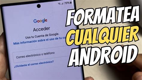 Como Formatear Cualquier Telefono Android YouTube